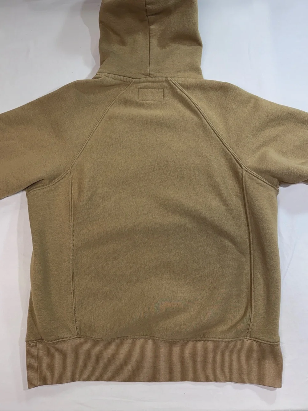 Filson Dark Tan Snap Neck Long Sleeve Hoodie Pullover Sweatshirt Size Medium EUC - Picture 8 of 8